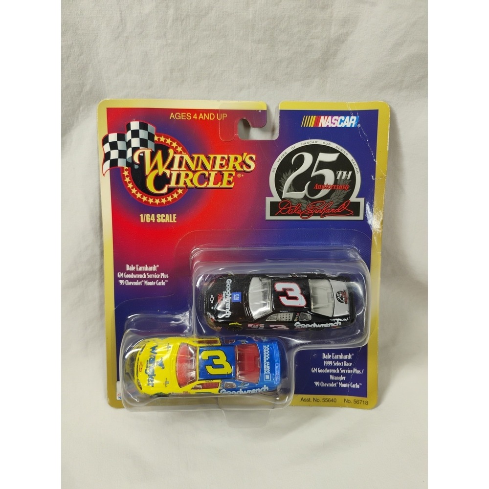 1999 Winners‎ Circle 25th Anniversary Dale Earnhardt 2-Pack Wrangler Goodwrench
